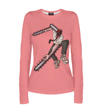 Женский Лонгслив Человек — бензопила Chainsaw man Макима