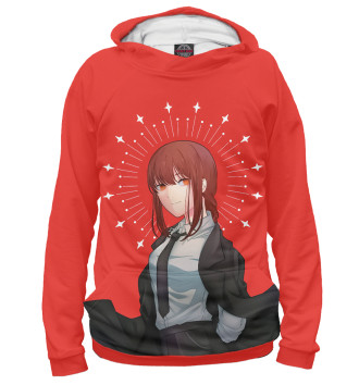 Мужское Худи Человек-Бензопила Black and Red Anime